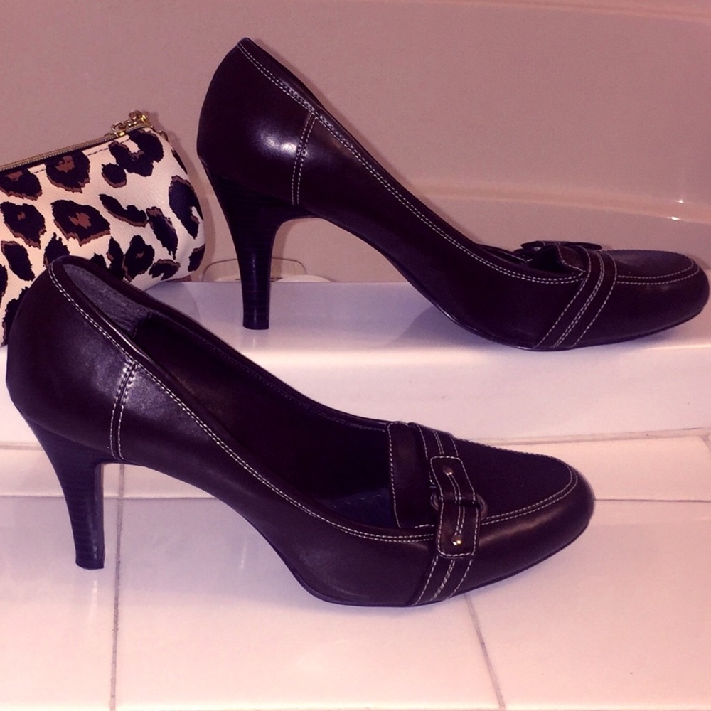 Cato Slip-On Heels - Brown - NWOT
